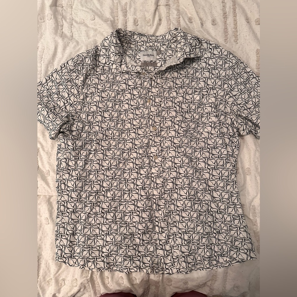 Funky Pattern Button Up